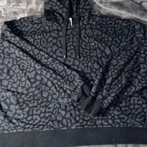 Cheetah Print Nike Oversized Crop Hoodie